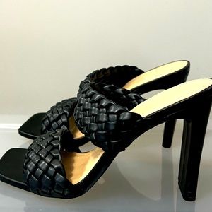 Size 7.5 heeled sandals worn once